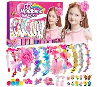 Kit de Fabrication de Bandeaux pour Filles, Accessoires de Cheveux DIY pour Filles, Créez Votre Propre Bandeau Tendance pour Fille, Jouets pour Filles de 4 à 10 Ans, Cadeaux pour Filles de 8 à 12 Ans