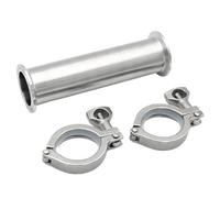 Kit de fabrication de bière et de vin 1 pièce de longueur 100/152/200/254/300 mm en acier inoxydable 304 avec collier de serrage OD19/25/38/45/51 Virole 50,5 64 mm pour brassage maison (1 pipex2, 200