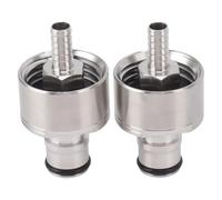 Kit de fabrication de bière et de vin 2 pièces en acier inoxydable avec bouchon de gazéification en PET forcé pour remplissage de bouteilles de soda, bière, boissons maison, brassage maison