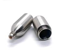 Kit de fabrication de bière et de vin en acier inoxydable avec cartouches de CO2 rechargeables pour outils pneumatiques, brassage gazeux, soda, lutte contre les incendies, aquarium, brassage