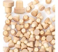 Kit de fabrication de bière et de vin en forme de T pour bouchon de vin, bouchons réutilisables en bois et en caoutchouc (12 pièces) pour brassage maison (96 pièces)