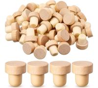 Kit de fabrication de bière et de vin en forme de T pour bouchon de vin, bouchons réutilisables en bois et en caoutchouc (12 pièces) pour brassage maison (48 pièces)