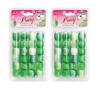 Kit de fabrication de bijoux avec 48 perles, pour tresser des cheveux, bracelets, ornements, artisanat, tourbillon, ton blanc, poney g ant rond (