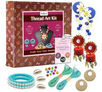 Kit de fabrication de bijoux en fil pour enfants | Créez des boucles d'oreilles, des colliers et des bracelets | Cadeau idéal pour les enfants de 8 à 16 ans