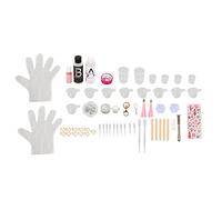Kit de Fabrication de Bijoux Résine avec Moule Patte de Chat , Tasse à Mesurer, Stickers, Perceuse Manuelle - Matériaux Complets, Idéal pour DIY et Cadeau Créatif