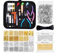 Kit de Fabrication de Bijoux Shynek pour Adultes - Fournitures avec Outils, Fils, Apprêts, Charms