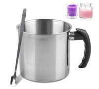 Kit de fabrication de bougies à faire soi-même pour enfants - Pot de 1,3 l avec poignée et cuillère résistantes à la chaleur - Pot de cire pour bougies et savon DIY