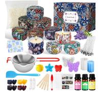 Kit de Fabrication de Bougies,Kit Fabrication Bougies,Bougies Parfumée,DIY Cire Fabrications,Ensemble de Bougies à Faire Soi-même