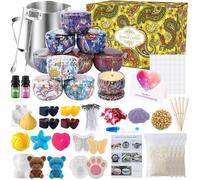 Kit de Fabrication de Bougies Parfumées DIY - Ensemble à Faire Soi-Même pour Débutants - Cadeau de Cire