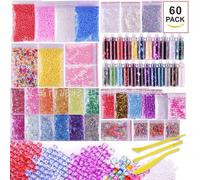 Kit De Fabrication De Boules De Mousse De Couleur, 82/106 Pièces, Fournitures Pour Fabriquer Des Objets Visqueux, Breloques, Bols À Poissons, Perles À Paillettes, Diy