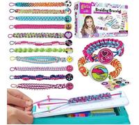 Kit de fabrication de bracelets - MANDY TENFLLYWINGS - 12 couleurs - Métier à tisser inclus - Cadeau pour filles