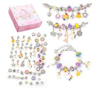 Kit de Fabrication de Bracelets - Pandora - Fille 5-12 Ans - Coloré - Pendentifs - Boîte à bijoux