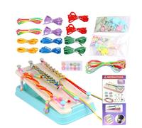 Kit de fabrication de bracelets pour enfants, kit de fabrication de cordons colorés - Kit de fabrication de bracelets d'amitié pour adolescentes et filles