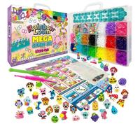 Kit de fabrication de bracelets Rainbow Loom - Métier à tisser avec 5600 élastiques, charms et perles - BANDAI