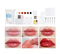 Kit de Fabrication de Brillant à Lèvres DIY, Set d'Fournitures Pour Fabrication de Brillance Labiale, Création De Gloss Artisanal, Cadeau pour Femmes Filles Adolescente Princesse et Amatrice de Beauté