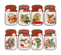 Kit de fabrication de cartes de vacances créatif avec pot de briquetier en papier recyclable pour enfants et adultes garnitures de Noël