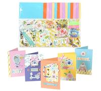 Kit de fabrication de cartes, kit fabrication cartes v ux à main coloré, kits bricolage pour adultes et enfants, fournitures pour invitation d'anniversa