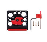 Kit de fabrication de chevilles rondes électriques - Gabarit réglable en aluminium anodisé pour une création précise de chevilles en bois, compatible avec foret de 4 mm et aiguille de perçage