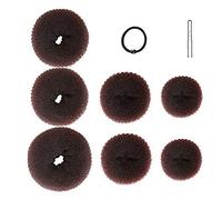 Kit de Fabrication de Chignons, Kit de Fabrication de Chignons Pratique, Sûr à Utiliser, 7 Pièces, Machine à Chignons, Beignets, café Portable, Rencontres pour Femmes