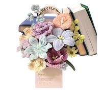 Kit de fabrication de fleurs en chenille pour la fête des mères | Kit de fabrication de fleurs colorées pour la maison, la chambre à coucher, la salle d'étude, la fête, les vacances, la Saint-Valentin