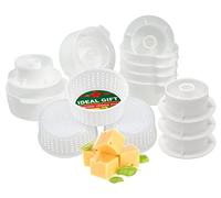 Kit de fabrication de fromage, 4 moules à beurre perforés, passoire à fromage, tofu, presse à fromage, kit de fabrication de fromage