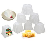 Kit de fabrication de fromage - Moule à fromage, passoire, moule à fromage, pyramide, 0,4 litres, lot de 7 pièces