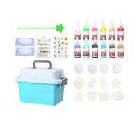 Kit de Fabrication de Jouets en Gel d'Eau,Activités Créatives d'Art et d'Artisanat avec 12 Moules de Dessins Animés | Kit de Jouet d'Eau - pour Fête Anniversaire École Maison à Partir de 3 Ans Filles