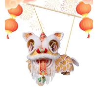 Kit de Fabrication de Lanterne du Nouvel An Chinois,Décoration Saisonnière de la Danse du Lion - Lanterne Portative de la Fête Printemps - Pour Fête École Restaurant Maison Intérieur Amateurs d'Art