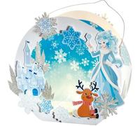 Kit de fabrication de lanternes - FOLIA - Princesse des glaces - LED inclus - Instructions illustrées - Pour enfants