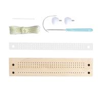 Kit de fabrication de livres, perforatrice de reliure - Ensemble de reliure de journal,Fournitures de reliure, ensemble de guides de poinçonnage avec poinçon et berceau, outils de poinçonnage de Signa