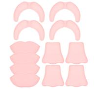 Kit de Fabrication de Masques Faciaux Réutilisable, 4 Sets PP Rose | Moule pour Nez et Mélanges en Feuille, Cadre Compact, Usage Coiffeuse, Résultats Constants