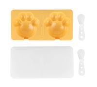 Kit de fabrication de moules à glace pour glaces faites maison, barres glacées, gâteaux, chocolats, savons, bougies, gelées, qualité alimentaire, ABS, sûr, non toxique, sans BPA, (Jaune)