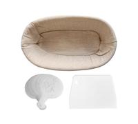 Kit de fabrication de pain - Moules à pain réutilisables en rotin, fournitures de pâtisserie professionnelles, outil de fabrication de bagels pour la pâtisserie à la maison, la boulangerie