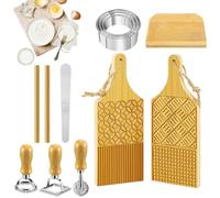 Kit De Fabrication De Pâtes En Bois - Outils De Fabrication De Pâtes De Cuisine, Ensemble De Spaghettis De 12 Pièces, Planche À Découper En, Accessoires De Cuisson Polyvalents Pour Boulette