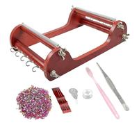 Kit de fabrication de perles d'artiste - Machine à perles antique en bois pour bijoux faits à la main - Bracelets, colliers, ceintures et autres bijoux en perles - Kit de fabrication pour les amateurs