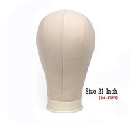 Kit De Fabrication De Perruques,Tête En Toile Pour La Fabrication De Perruques 21-24 Pouces,Mannequin De Cheveux De Bonne Qualité,Accessoires De Perruque - Type Canvas Head 21