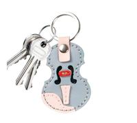Kit de fabrication de porte-clés de violon polyvalent - Porte-clés en cuir vintage, porte-clés pour clés de voiture | Accessoires de sac élégants, pendentif décoratif pour portefeuille, bleu, Consulte