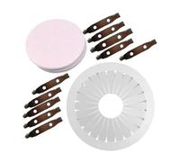 Kit de fabrication de rosace pour ruban et fleur - Kit de bricolage (diamètre 9 cm)