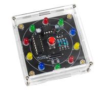 Kit de fabrication de roues porte-bonheur électroniques à LED, loterie, production de circuits imprimés amusante pour débutants