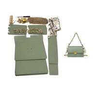 Kit de fabrication de sacs DIY Ensemble de sacs faits à la main couture à la main en cuir artisanat Kit de sac de bricolage faisant la boîte carrée matériel de couture for sac sac à main accessoires (