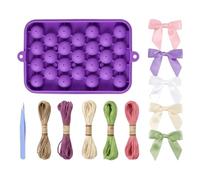 Kit De Fabrication De Savon Raisin En Silicone Alimentaire | Moule À Savon Grappe Démoulage Facile Flexible | Ensemble DIY Avec Corde Et Nœud En Chanvre Coloré Pour Débutants Femmes Adultes