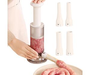 Kit de fabrication de viande à main de 30 cm, 4 connecteurs de tube | Machine à viande et légumes pour la maison, la cuisine, le restaurant, utilisation durable