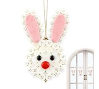 Kit de Fabrication d'Ornements en Boutons - Décor De Pâques Mignon Pour La Maison Avec Lapin | Activité Créative Carotte Décorative avec Boutons - pour Filles Garçons Décoration Porte Mur Vitrine Cham