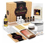 Kit de fabrication du baume a levres Craftzee - Kit de brillant a levres bricolage avec cire d'abeilles naturelles beurre beurre de beurre sucre