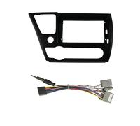 Kit De Façade D'autoradio 9 Pouces pour Civic LHD 2013+, Lecteur DVD GPS MP5, Cadre De Panneau Panneau D'autoradio(with Cable)
