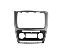 Kit de Façade D'autoradio Double DIN Audio Fascia FIT Utilisation adaptée pour Skoda Octavia 2013 Radio Stéréo DVD CD Cadre Tringle D'installation du Tableau Bord Panneau(Auto AC)
