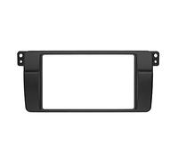 Kit de Façade D'autoradio Double DIN Fascia FIT Utilisation Utilisation Adaptée pour BMW 3 Série E46 Cadre De Montage La Radiothérique Iso Câblage + Adaptateur D'antenne(173 98 mm)
