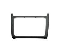 Kit de Façade D'autoradio Kit de réaménagement Panneau Tableau Bord Voiture, Garniture façade d'autoradio, Plaque Frontale(Black)