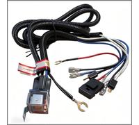 Kit de faisceau de câblage 12 V pour klaxon pour voiture et moto - Mise à niveau sonore fort avec bobines de cuivre - Connecteur noir