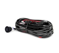 Kit de faisceau de câblage de barre lumineuse LED, 480 W 2 fils 14 AWG faisceau de câblage LED avec relais 12 V 40 A et interrupteur de commande étanche pour basculer entre différents modes